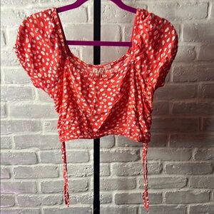 ROXY red crop top